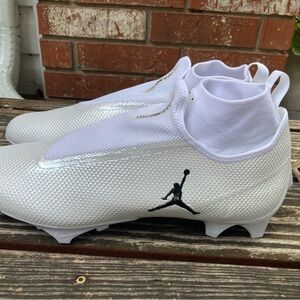 Jordan Vapor Edge Pro 360 Men Sz 14.5 White Black Football Cleats CV1668-103